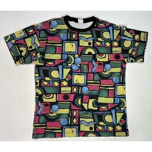 Urban Outfitters Abstract Art T-shirt Men Medium Short Sleeve Multicolor